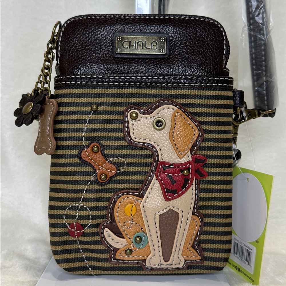CHALA 🐶 Dog Crossbody Bag | Vegan Leather | Adjustable Strap | NWT